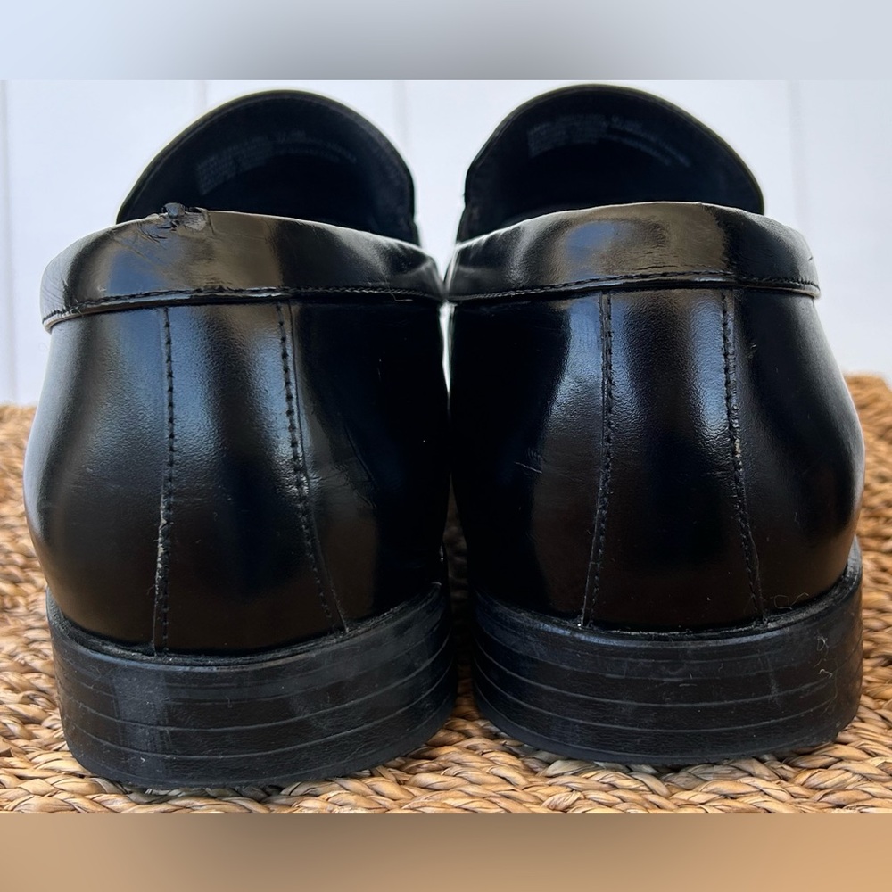 Stacy Adams Men’s Formal Leather Loafers Black Size 11.5M - Picture 4 of 11